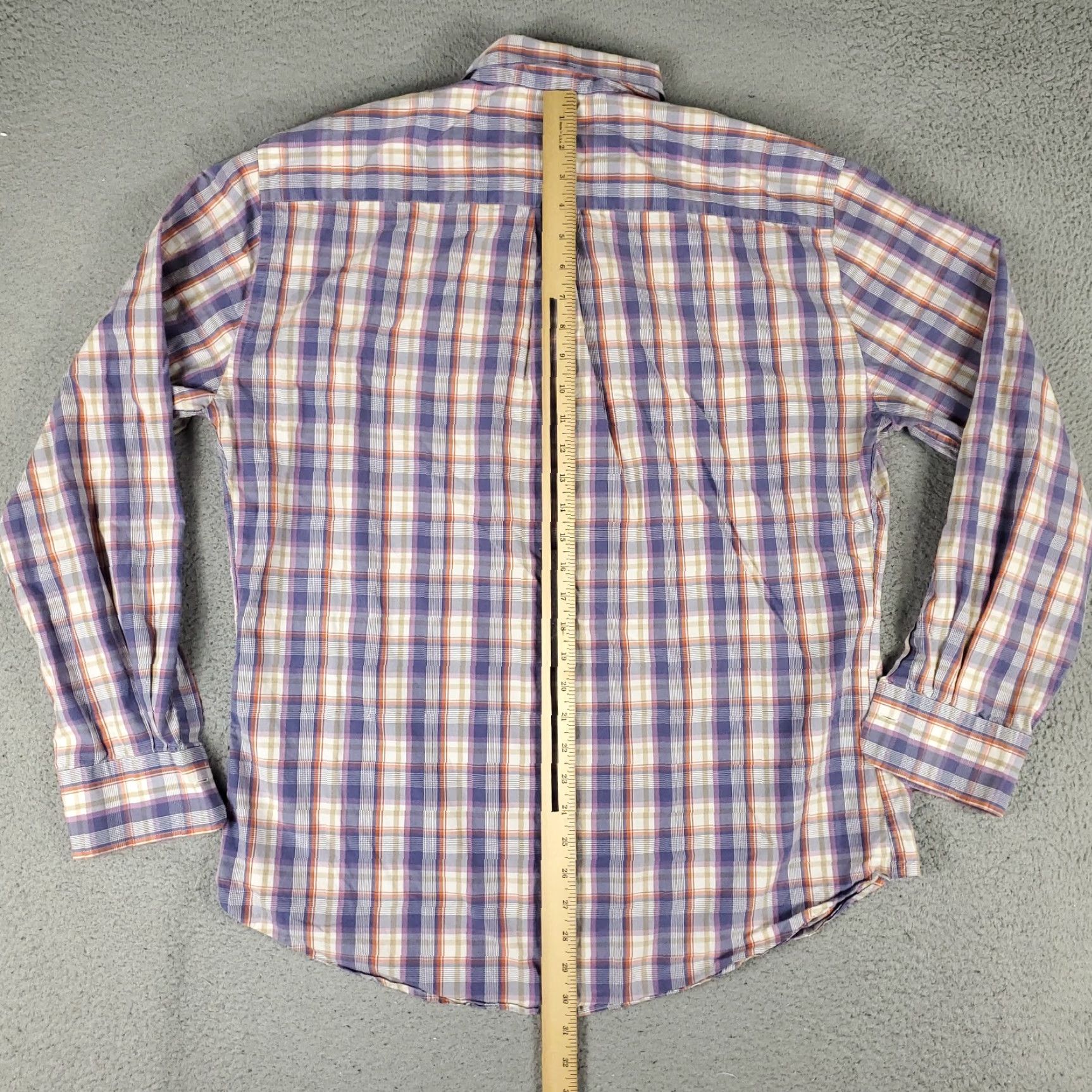 Peter Millar Peter Millar Shirt Mens Size Large Purple Plaid Button Up Long Sleeve Casual Size US L / EU 52-54 / 3 - 4 Thumbnail