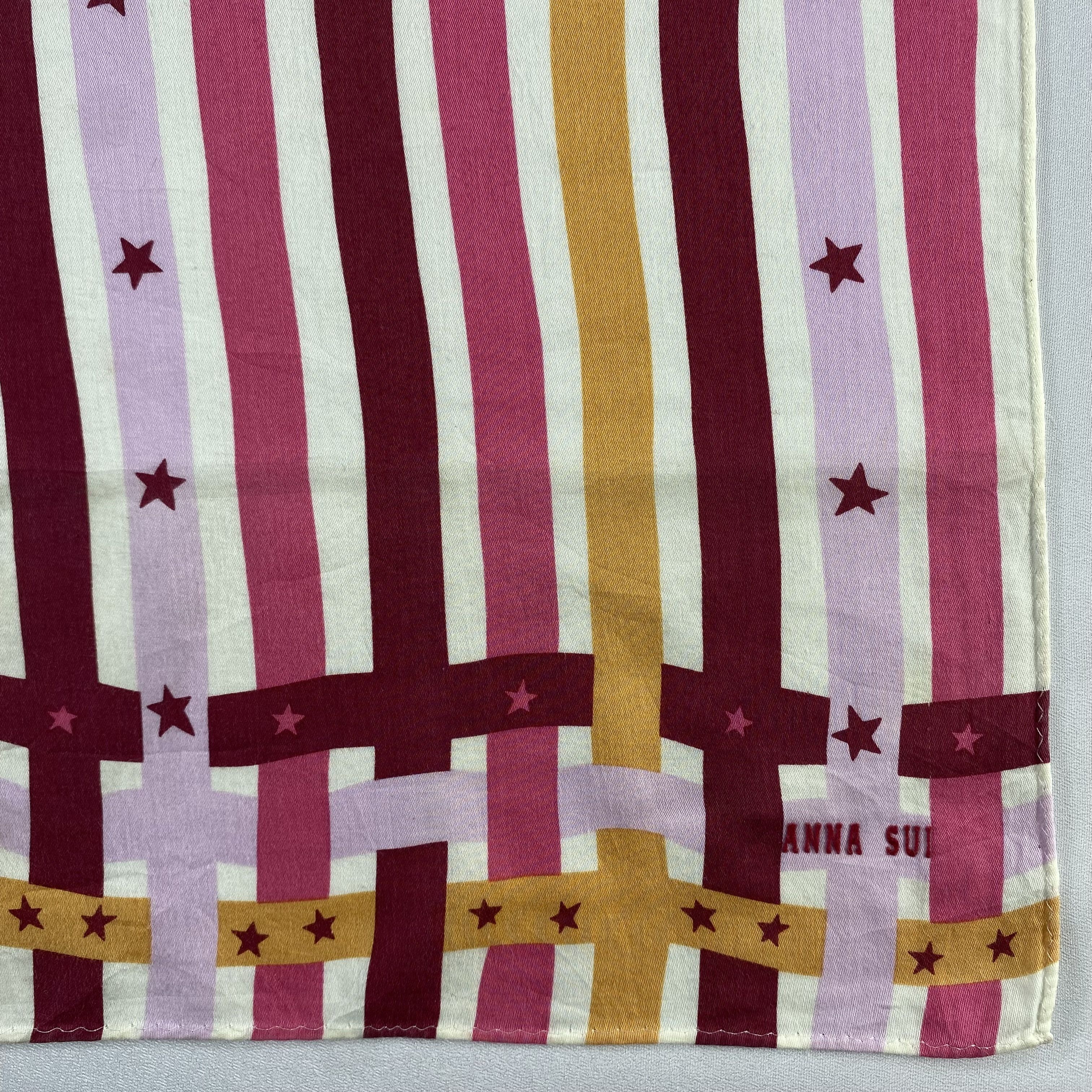Vintage Anna Sui Bandana/ Handkerchief / Neckerchief-P1085 Size ONE SIZE - 3 Thumbnail