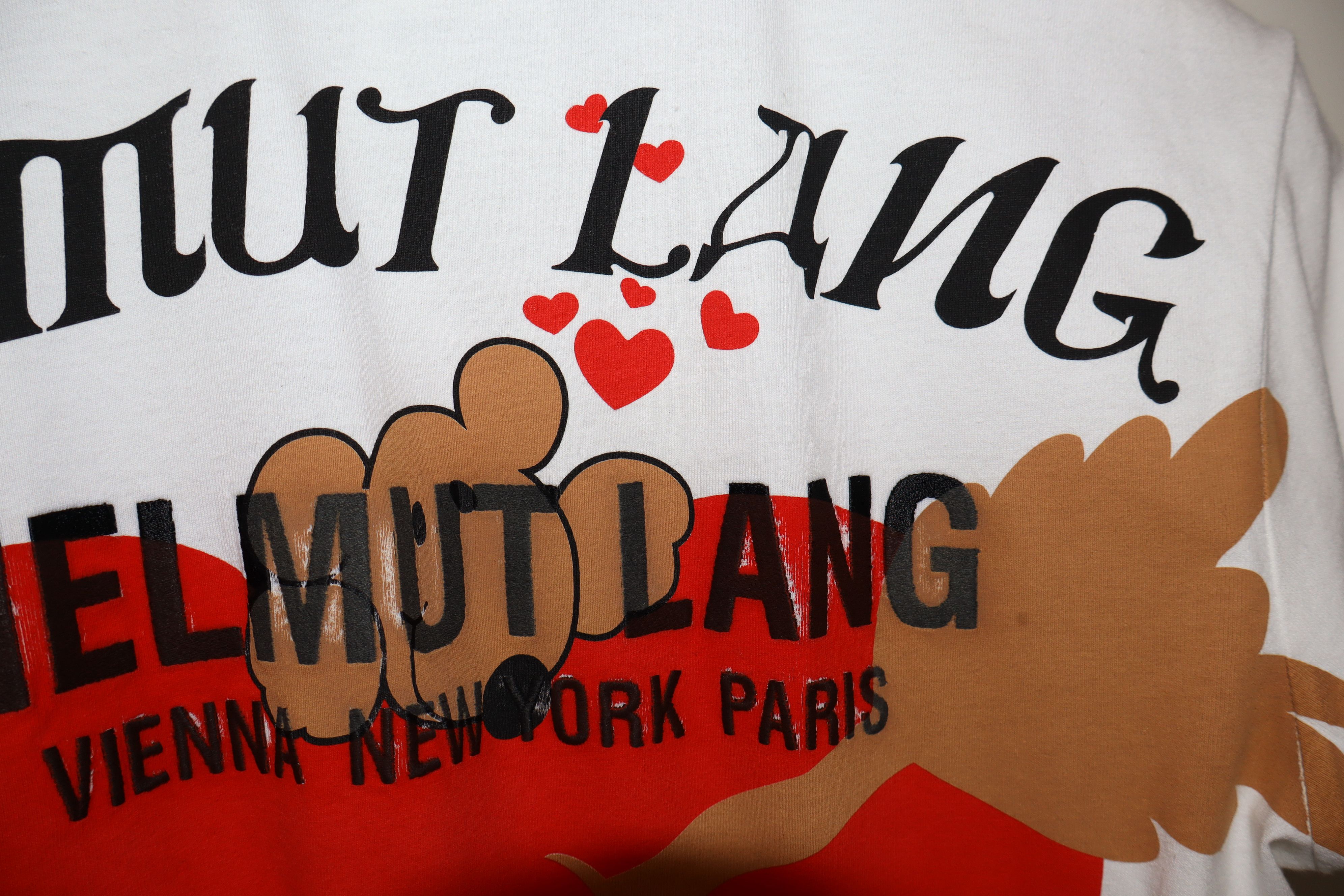 Helmut Lang Oversized teddy bear valentine t-shirt Size US XS / EU 42 / 0 - 9 Thumbnail