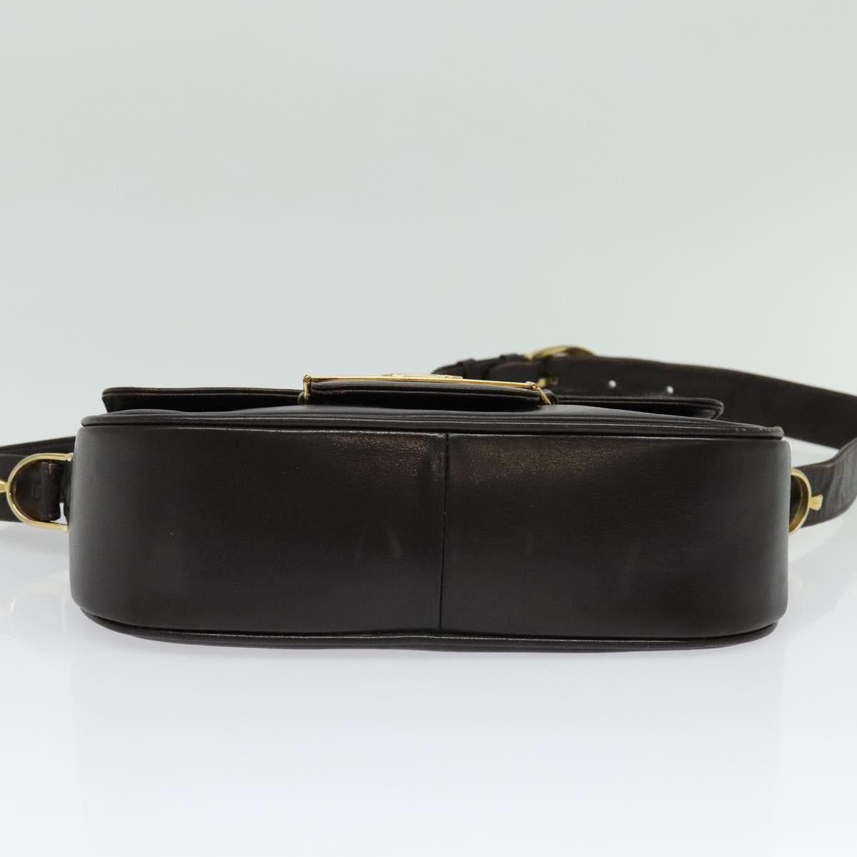 Celine CELINE Horse Carriage Shoulder Bag Leather Brown Gold Size ONE SIZE - 9 Thumbnail