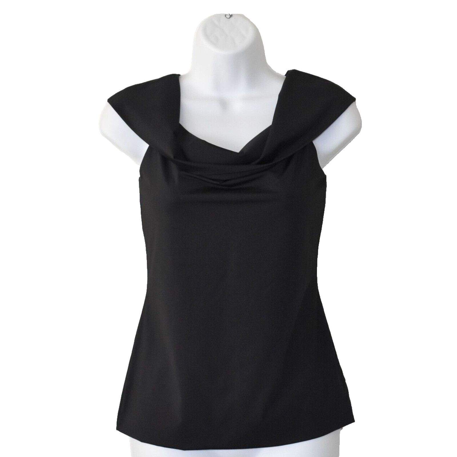 Theory A6 Auth THEORY Sabrynna Off Shoulder Black Nylon Top Size M Size M / US 6-8 / IT 42-44 - 1 Thumbnail