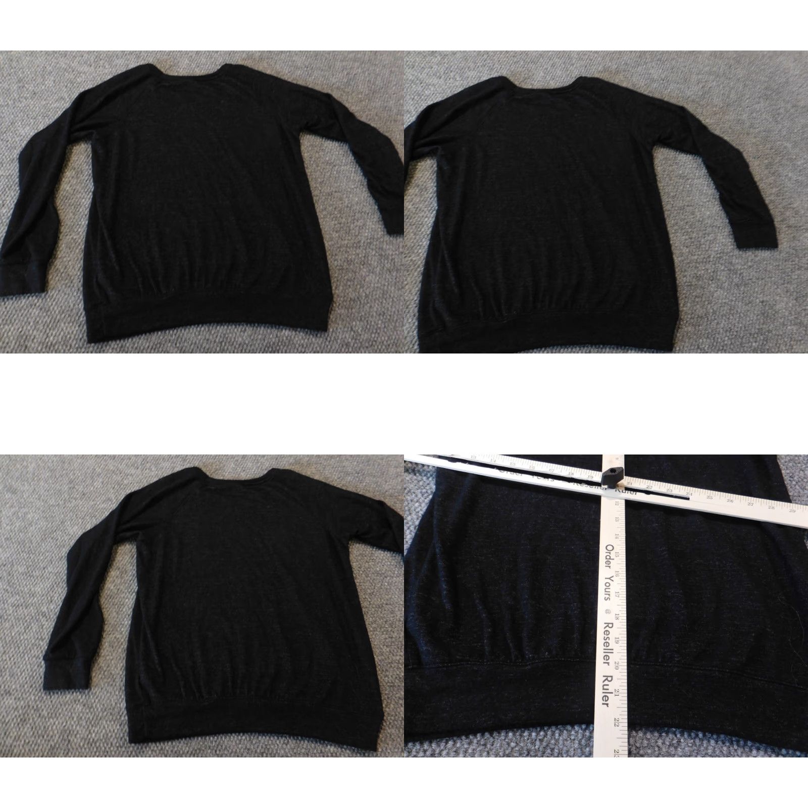 Buffalo David Bitton Buffalo Womens Sweater S Black Pullover Crewneck Knit Raglan Sleeve Long Sleeve Stretch Logo Classic Size S / US 4 / IT 40 - 8 Thumbnail