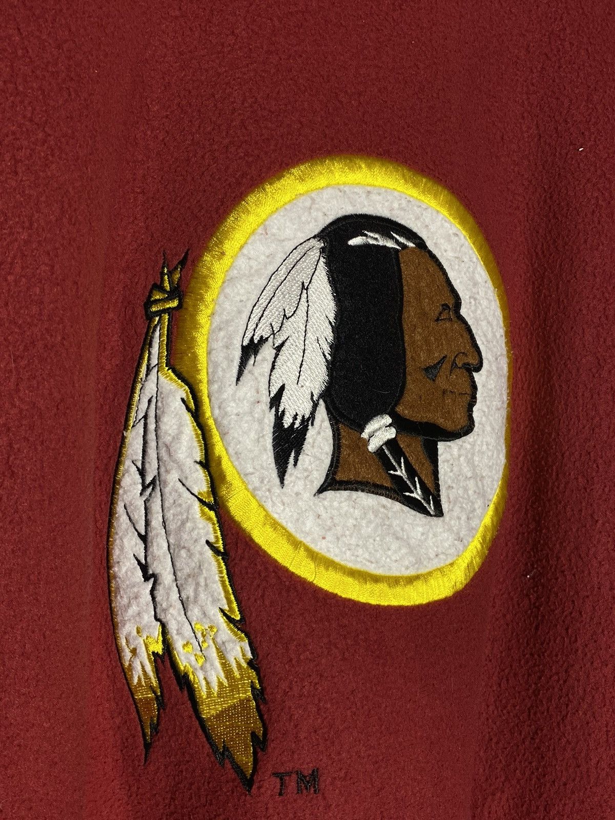 NFL × Vintage Vintage 90s NFL Redskins Washington Fleece Pullover Sweater Size US M / EU 48-50 / 2 - 4 Thumbnail