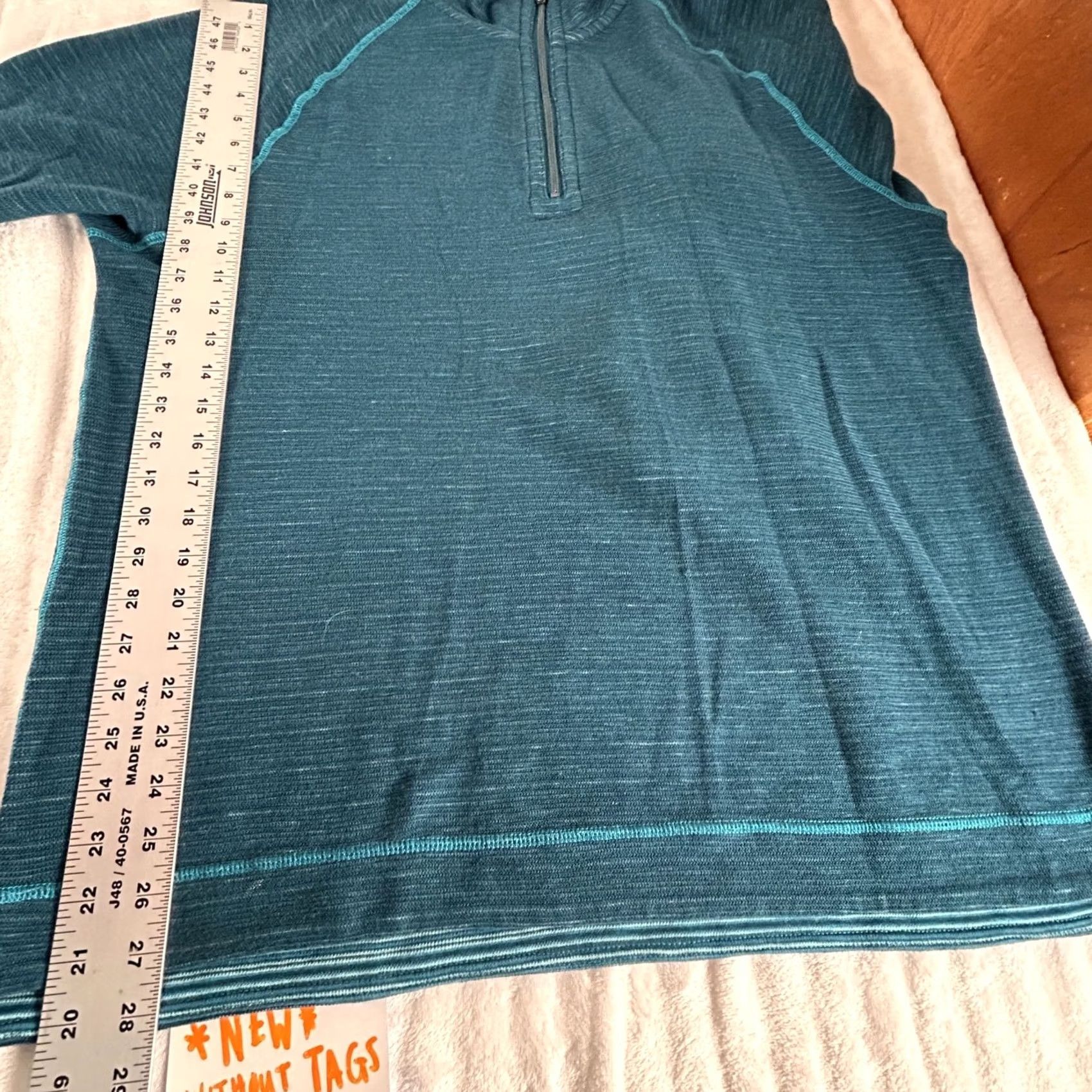Tommy Bahama Tommy Bahama Mens Reversible 1/4 Zip Pullover Sweater XL Blue Stripe Cotton NWOT Size US XL / EU 56 / 4 - 7 Thumbnail