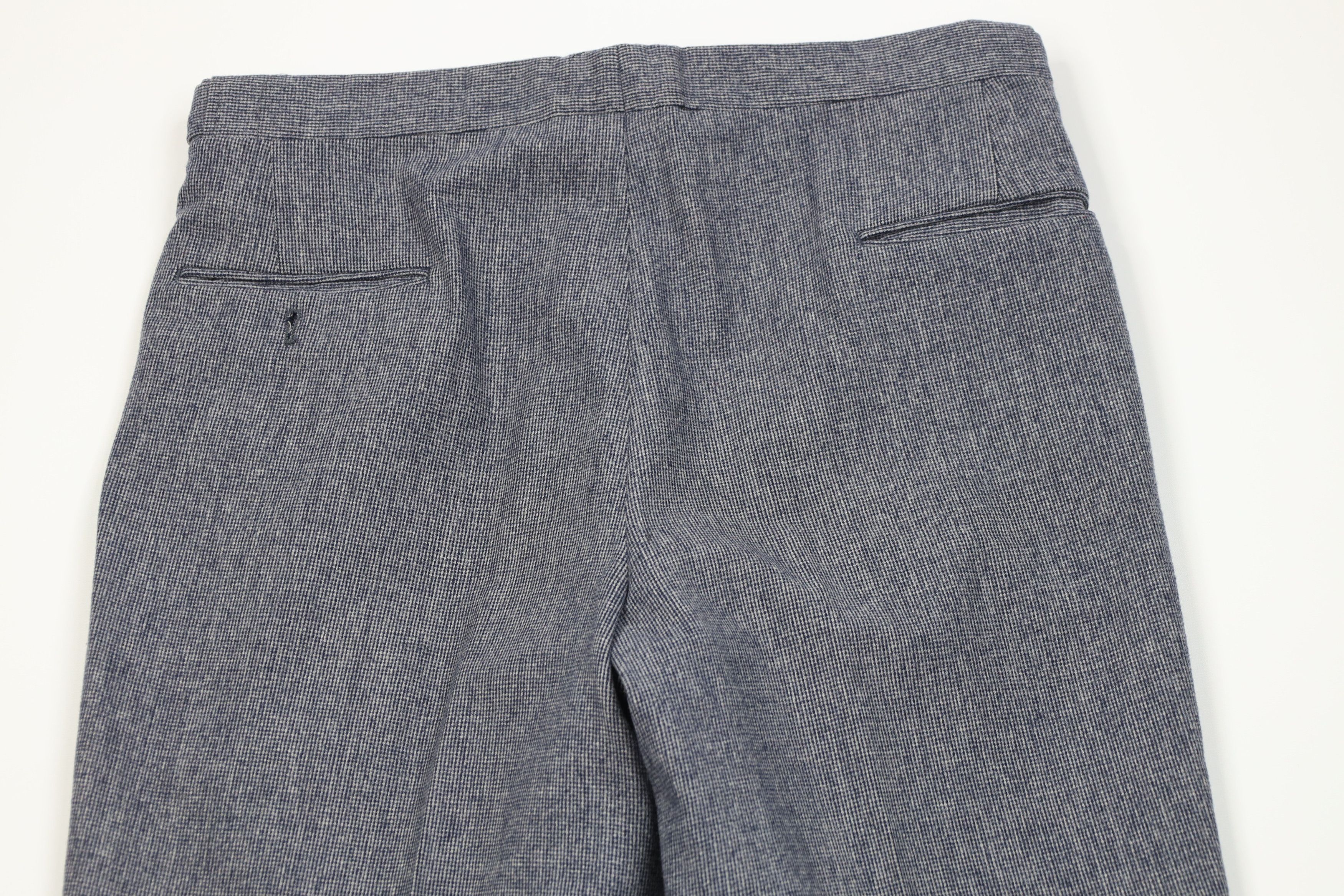 Vintage Vintage 70s Streetwear Knit Wide Leg Chino Pants Blue USA Size US 34 / EU 50 - 10 Thumbnail