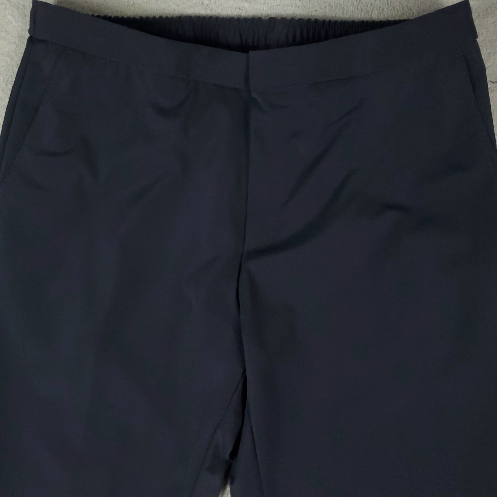 Hugo Boss HUGO BOSS Pants Mens 32x31 Navy Blue Stretch Polyester Chino Trousers Slim Flat Front Regular Warp? Size US 32 / EU 48 - 2 Thumbnail