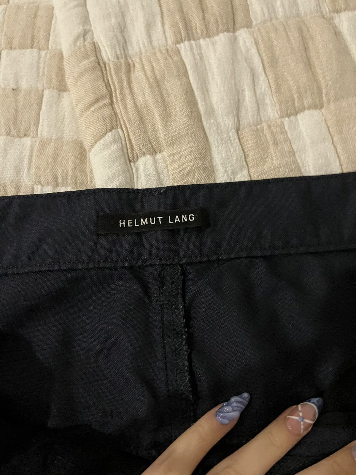 Helmut Lang Helmut Lang Black Straight Leg Pants Black Size US 34 / EU 50 - 2 Thumbnail