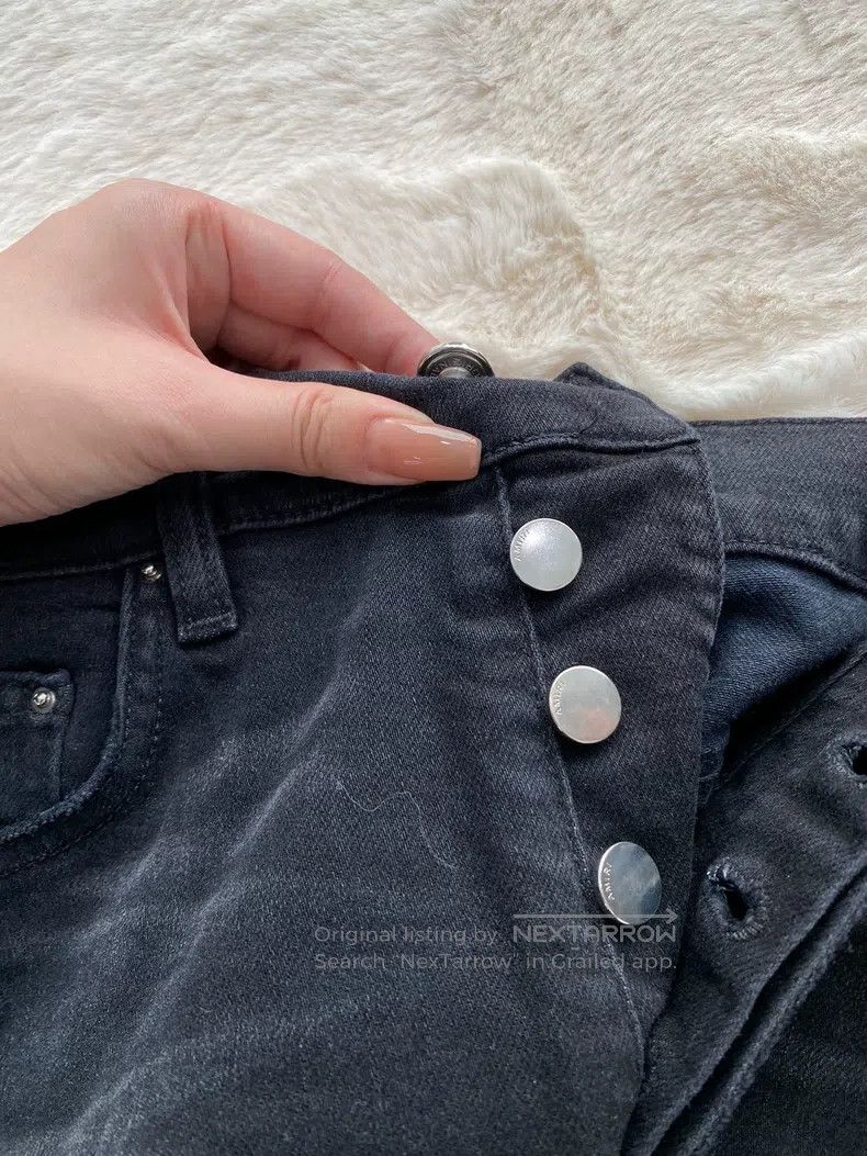 Amiri Amiri Size 32 Black Logo destroys jeans Size US 32 / EU 48 - 6 Thumbnail
