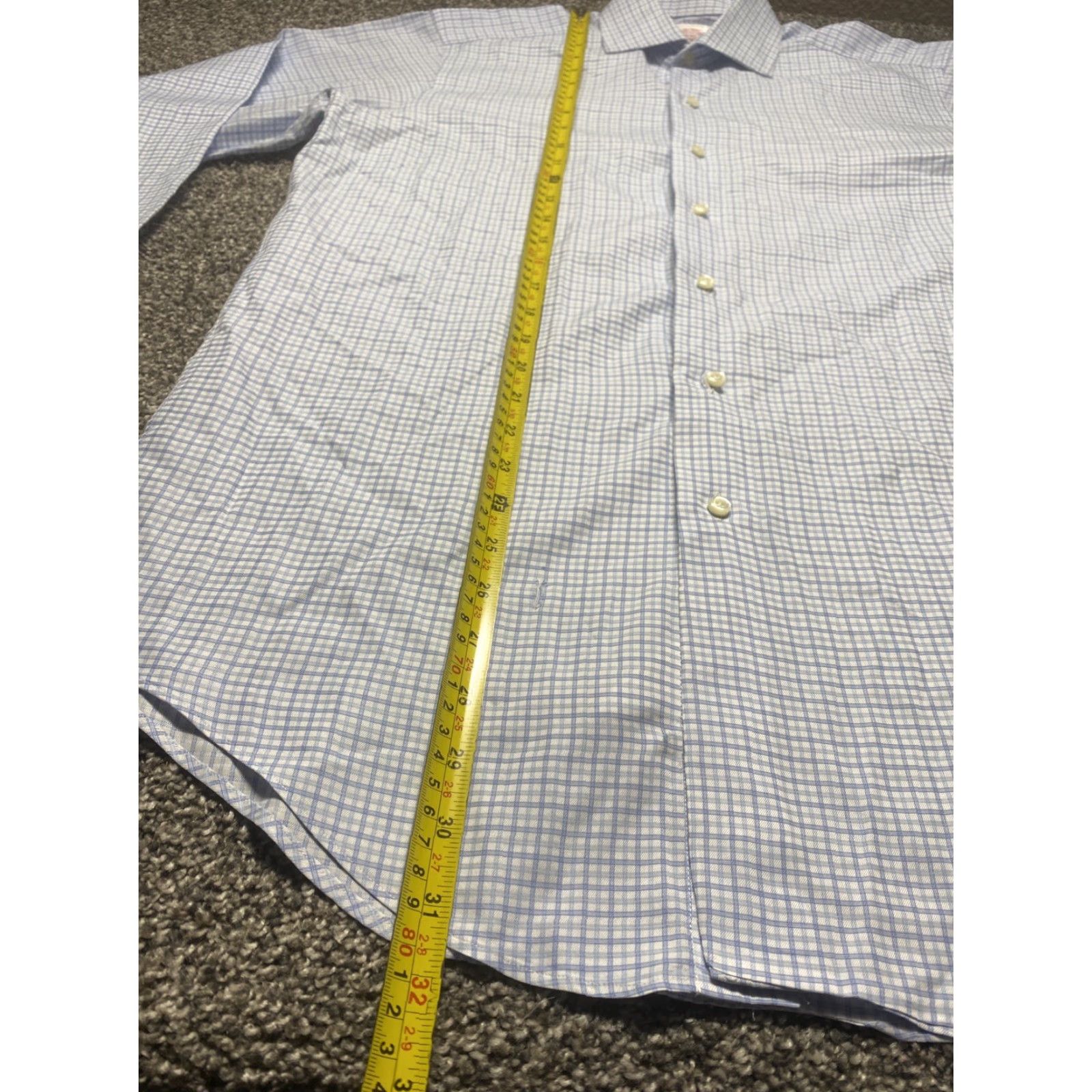 Brooks Brothers VINTAGE Brooks Brothers Makers and Merchants Madison Shirt 15-35 Blue Check Made In USA Size US M / EU 48-50 / 2 - 4 Thumbnail