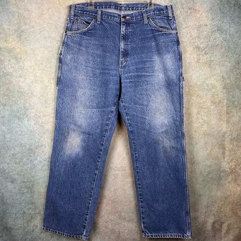 Dickies × Vintage Vintage Dickies Carpenter Work Pants Jeans 38x30 Medium Wash Size US 38 / EU 54 - 3 Thumbnail