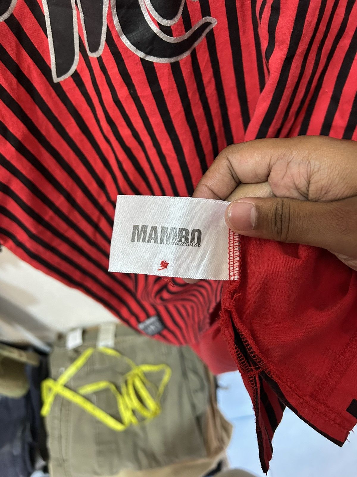 Mambo Collar Mambo surfing spellout big logo stripe design Size US XL / EU 56 / 4 - 7 Thumbnail