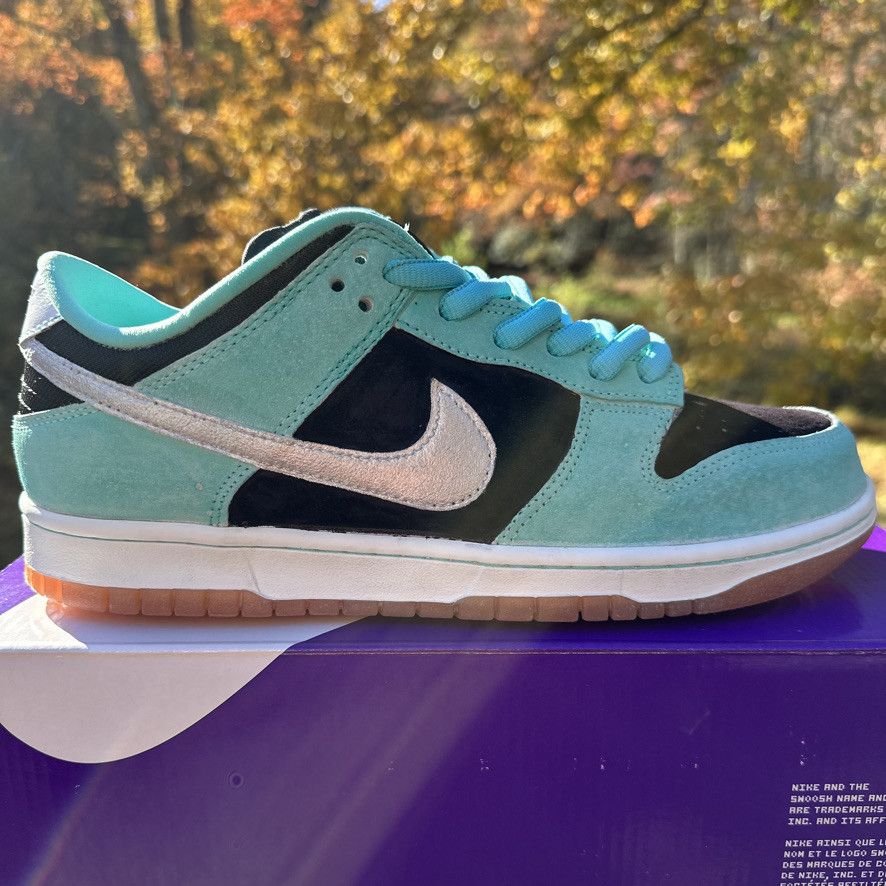 Nike Nike SB Dunk Custom Tiffany Suede - Teal/Black - Size 10 Size US 10 / EU 43 - 1 Thumbnail
