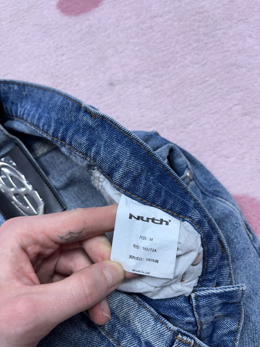 Japanese Brand ➕ NUTH distressed baggy jeans trashed y2k balenciaga vibes Size 28" / US 6 / IT 42 - 4 Thumbnail