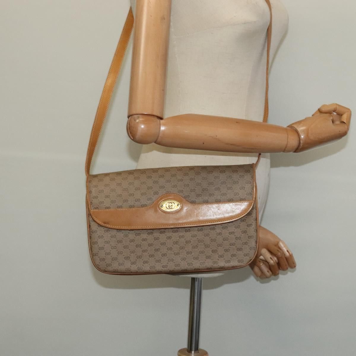 Gucci GUCCI Micro GG Supreme Shoulder Bag Pvc Brown Gold 004 106 Size ONE SIZE - 23 Thumbnail