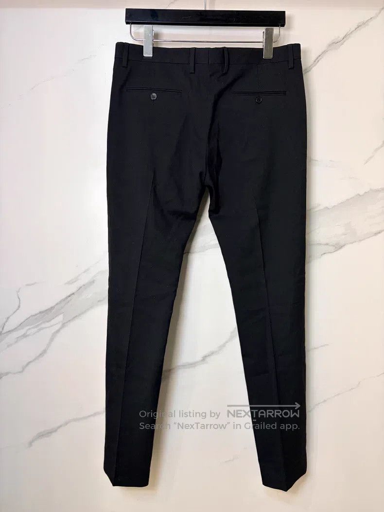 Saint Laurent Paris Saint Laurent Paris Black Wool Straight Leg Trousers Size US 34 / EU 50 - 2 Thumbnail