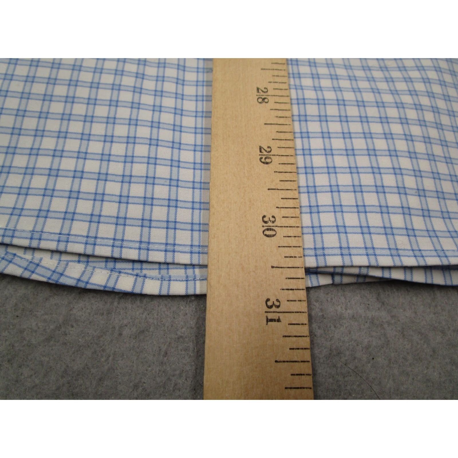 Brooks Brothers Brooks Brothers Dress Shirt Mens 16.5 34 Blue White Check Non-Iron Stretch Casual Business Formal Size 34R - 6 Thumbnail