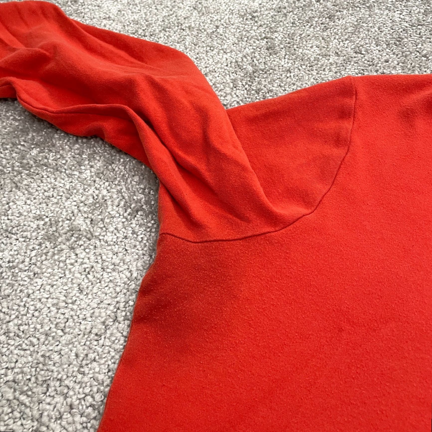 Croft & Barrow Croft & Barrow T-Shirt Womens XL Red Long Sleeve Crew Neck Cotton Casual Basic Solid Womens Size XL / US 12-14 / IT 48-50 - 5 Thumbnail