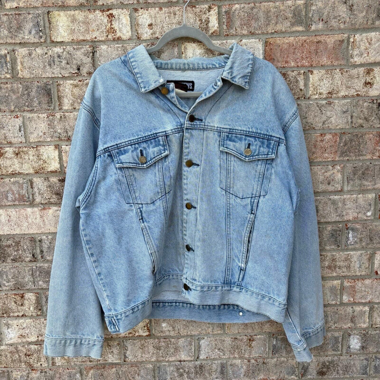 Other Vintage 90s Denim jean jacket Size US L / EU 52-54 / 3 - 8 Thumbnail
