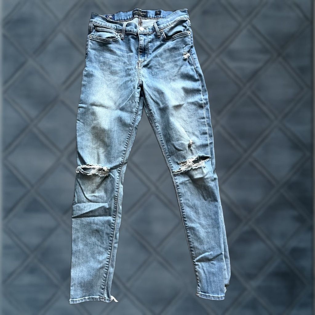 Lucky Brand VINTAGE Lucky Brand Womens Jeans Skinny Fit Low Rise 28in Inseam Size 8 Blue Denim Size 30" / US 8 / IT 44 - 1 Thumbnail