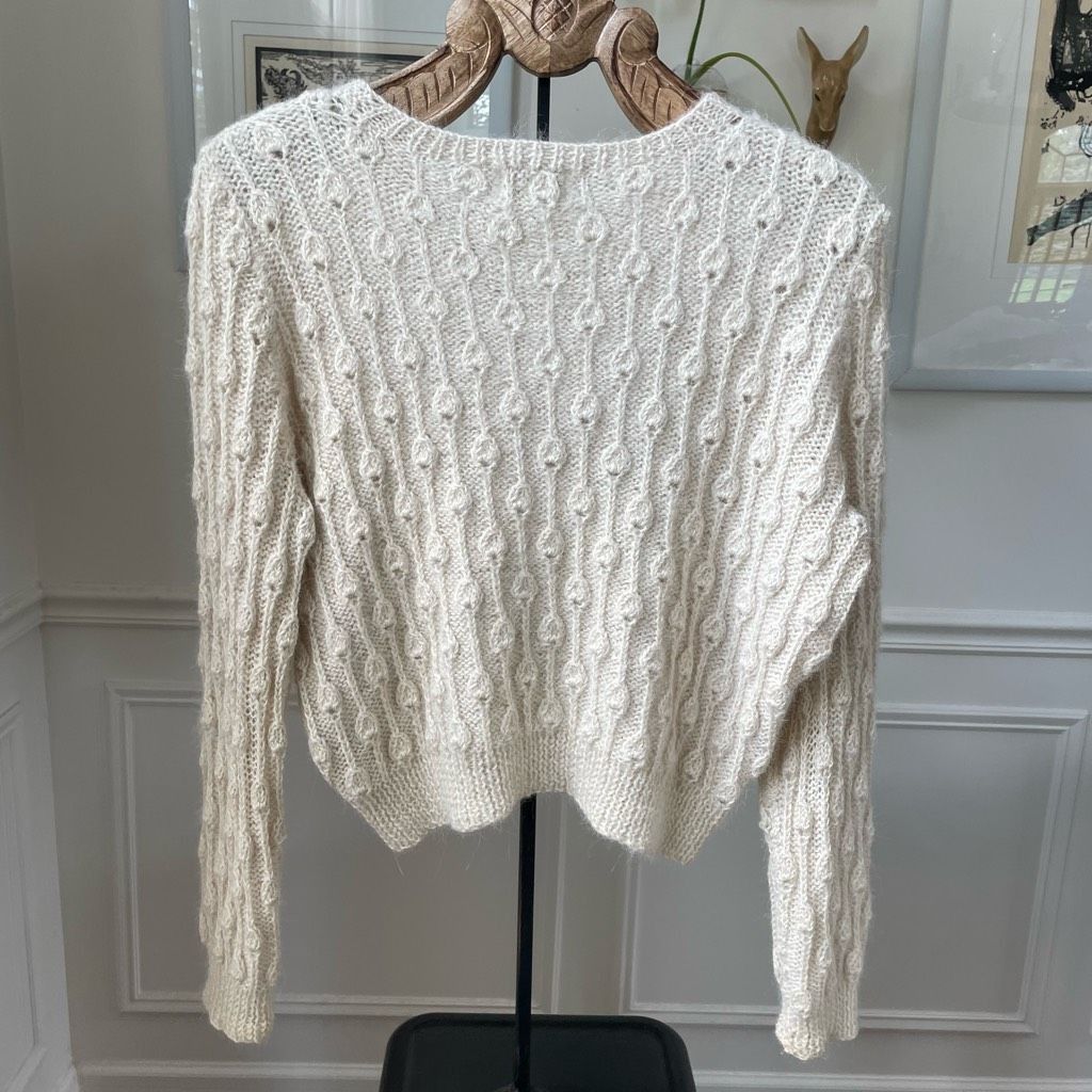 Other Vintage Olivia Paul 100% Alpaca Made in England Texture Knit Size L / US 10 / IT 46 - 8 Thumbnail