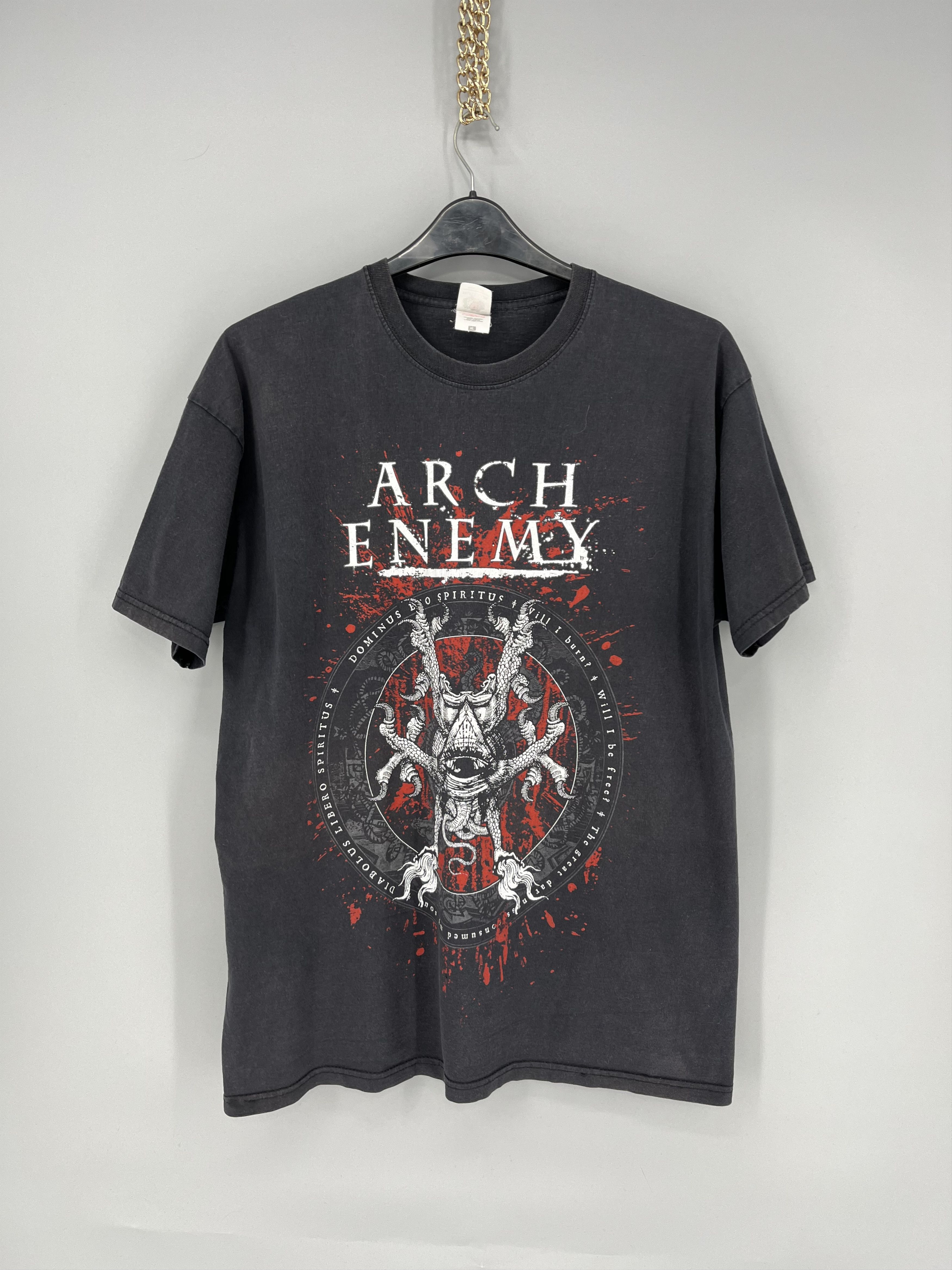 Band Tees × Vintage Vintage Y2K Arch Enemy Band Rock Skeleton Skull Tee Size US XL / EU 56 / 4 - 4 Thumbnail
