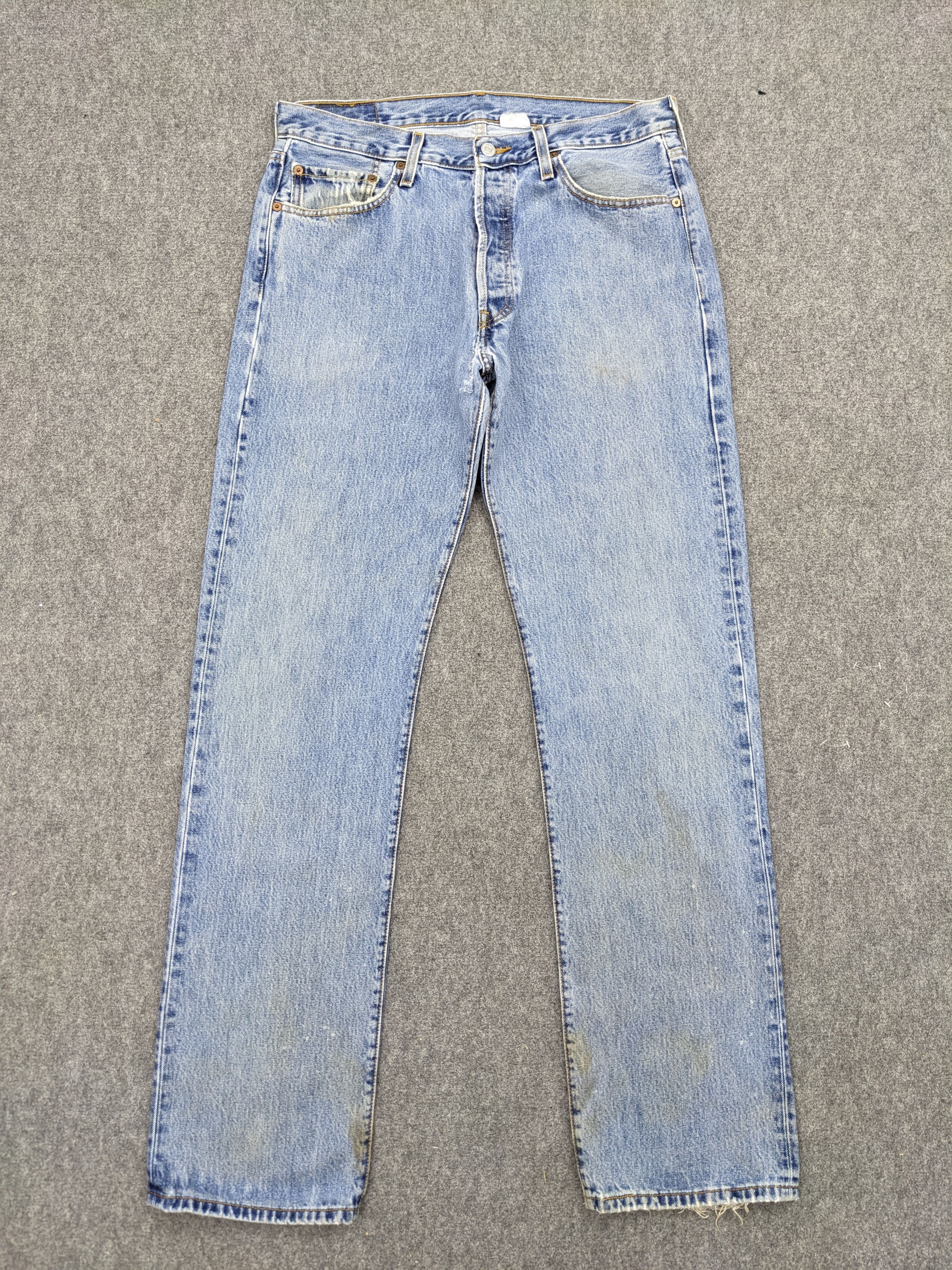 Levi's × Vintage Vintage Levis 501 Light Blue Jeans Size US 34 / EU 50 - 1 Thumbnail