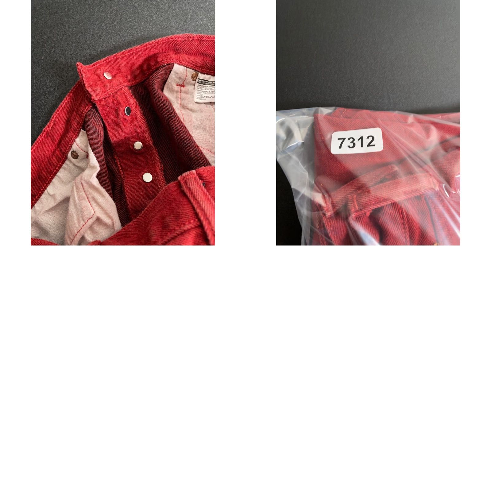 Levi's Levi's 501 XX Jeans Men 36 x 29 Red Denim Button Fly Straight Vintage Grunge Retro 5-Pocket Mens (Regular) Regular None Size US 36 / EU 52 - 10 Thumbnail