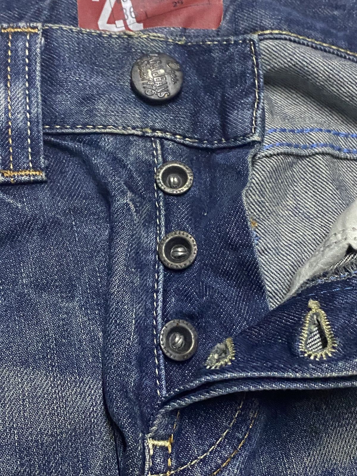 Rhude × Zara Vintage Zara Denim Distressed Straight Fit Jeans Size US 29 - 11 Thumbnail