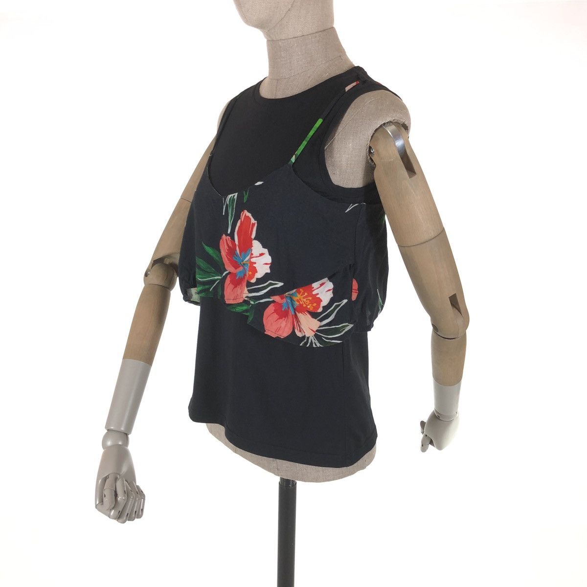 Iris von Arnim × Margaret Howell CLAUDIE PIERLOT Paris Tikisha Floral Print Sleeveless Top T-Shirt Blouse Size S / US 4 / IT 40 - 6 Thumbnail