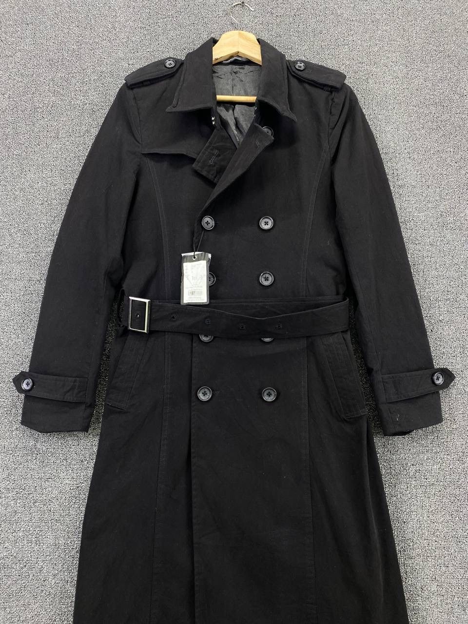 Japanese Brand Black Vanquish Double Breasted Trench Coats Long Jacket Size M / US 6-8 / IT 42-44 - 5 Thumbnail