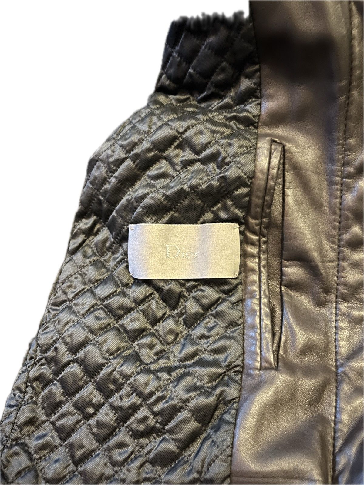 Dior Dior Homme AW05 Leather Jacket Size US S / EU 44-46 / 1 - 3 Thumbnail