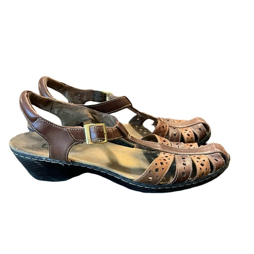 Clarks Clarks Wendy Closed Toe Comfy Strappy Boho Leather Sandals 8 Size US 8 / IT 38 - 2 Thumbnail