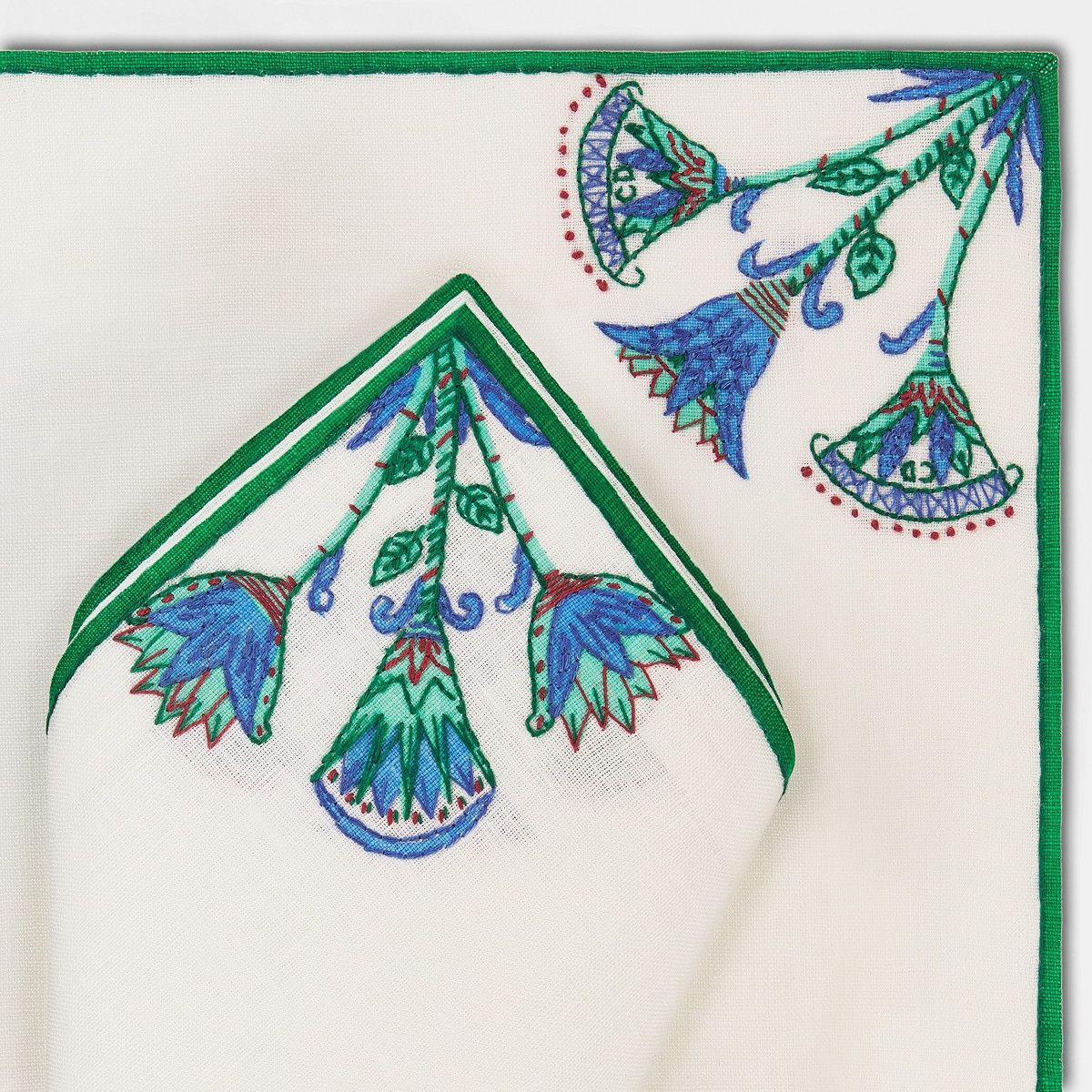 Dior o1bcso1str0226 Size:OS/Hand-Embroidered in Green/White Size ONE SIZE - 4 Thumbnail