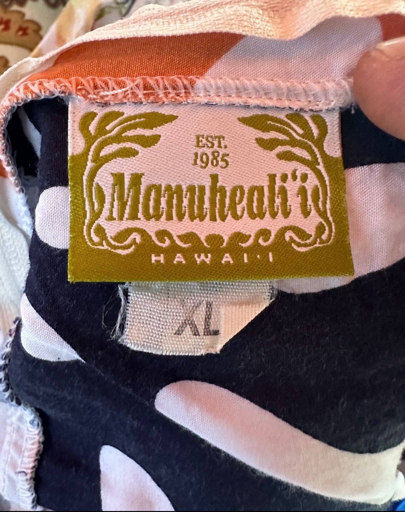 Other PreOwned Manuhealii Top Blouse Hawaiian Print Women's XL Size XL / US 12-14 / IT 48-50 - 4 Thumbnail