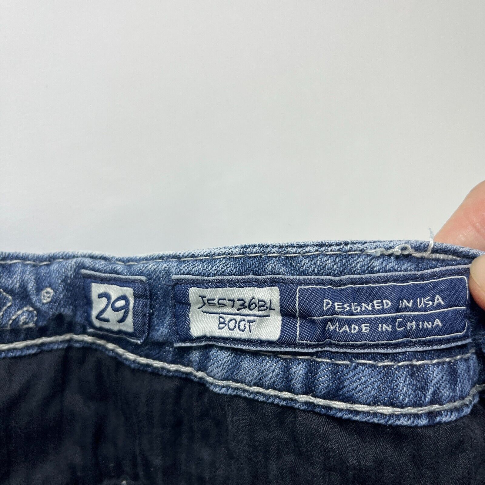 Miss Me × Vintage Vintage Y2K Miss Me Jeans Boot Flare Size 29 x 33 Cross Size 29" - 14 Thumbnail