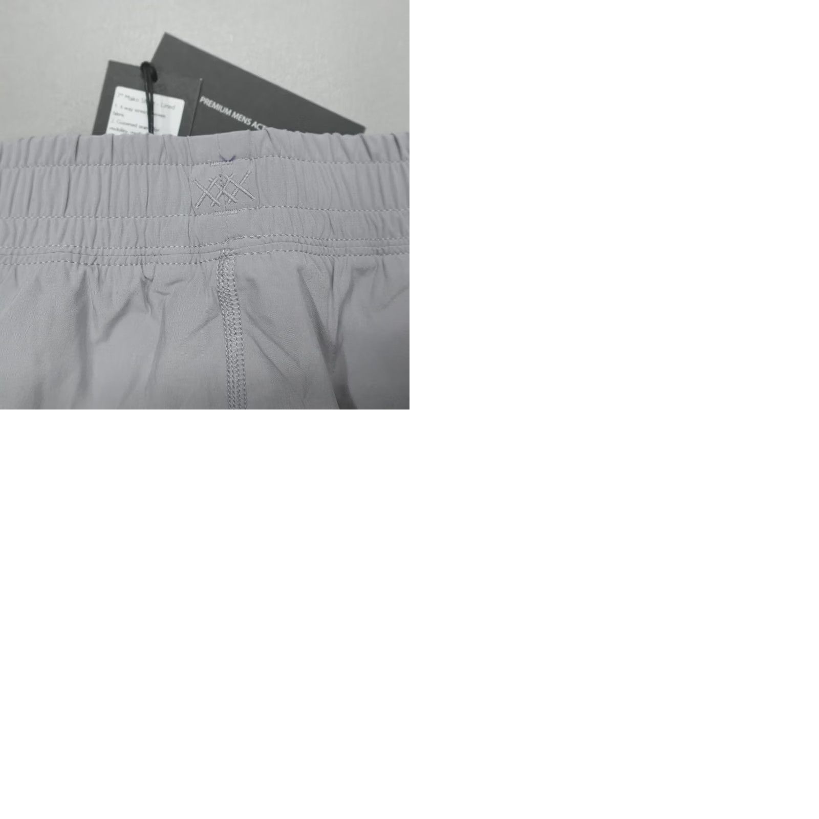 Rhone Rhone Mako Lined Performance Shorts Men's 2XL 7" Inseam Grey Stretch Casual Sport Beach Outdoor Slashed Pockets Athletic Logo Size US 39 - 9 Thumbnail