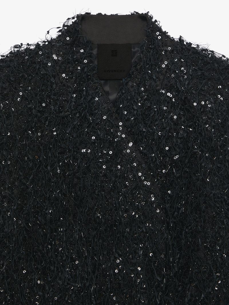 Givenchy o1w1db10326 Little Sequins Jacket in Black Size XXS / US 00 / IT 34 - 5 Thumbnail
