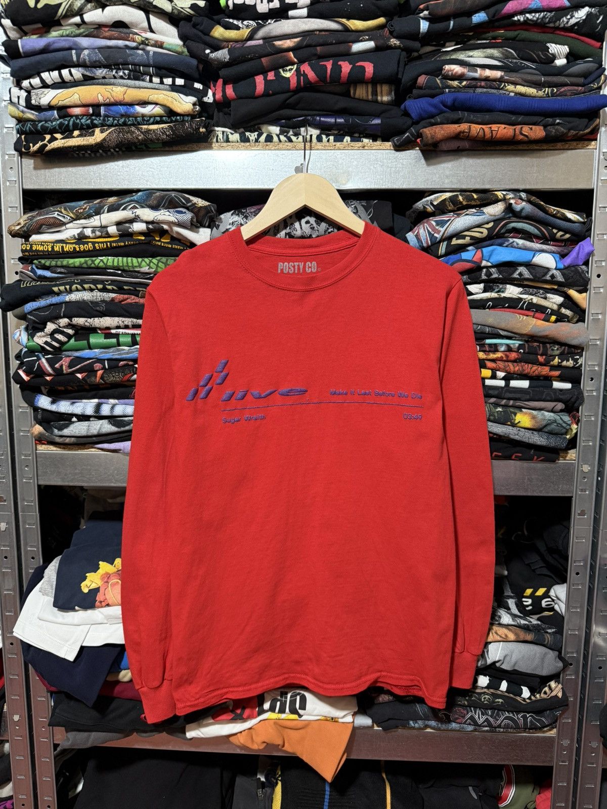 Band Tees × Rap Tees Post Malone Sugar Wraith Euro Tour 2019 Longsleeve T-Shirt Size US S / EU 44-46 / 1 - 1 Thumbnail