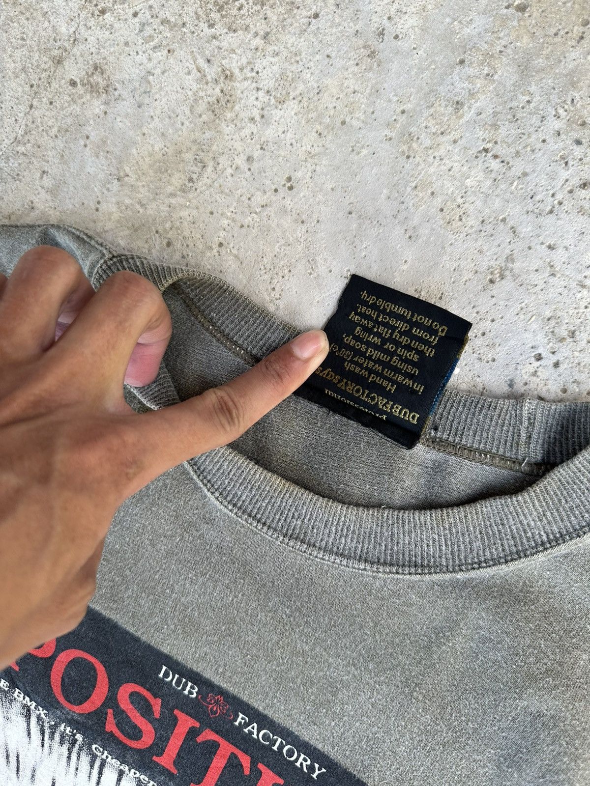 Seditionaries Vintage 90's Dub Factory x BMX " Positive " Anarchic Tees Size US L / EU 52-54 / 3 - 7 Thumbnail