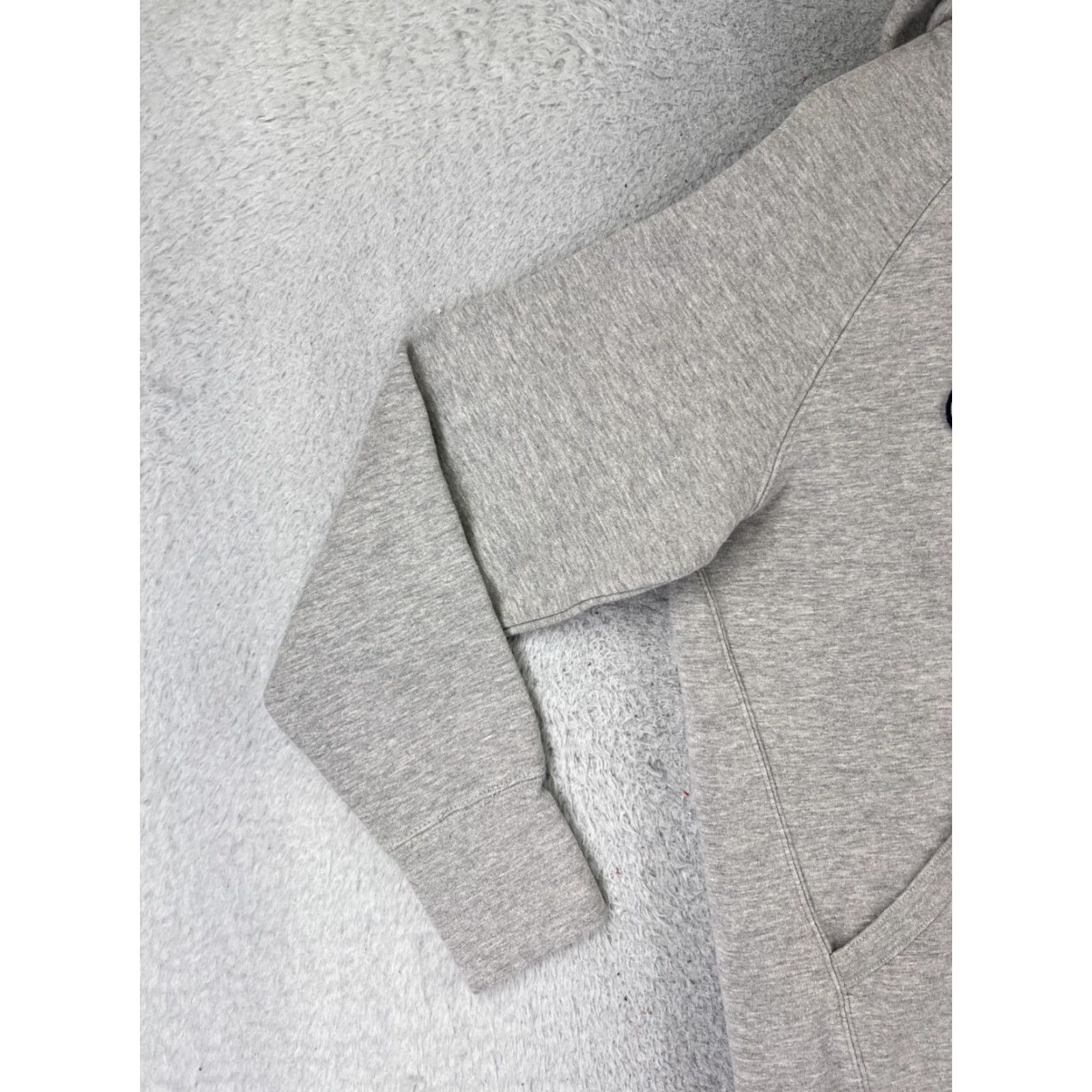 Champion Champion Hoodie Women Large Gray Cotton Blend Kangaroo Pocket Logo Pullover Womens Size L / US 10 / IT 46 - 3 Thumbnail