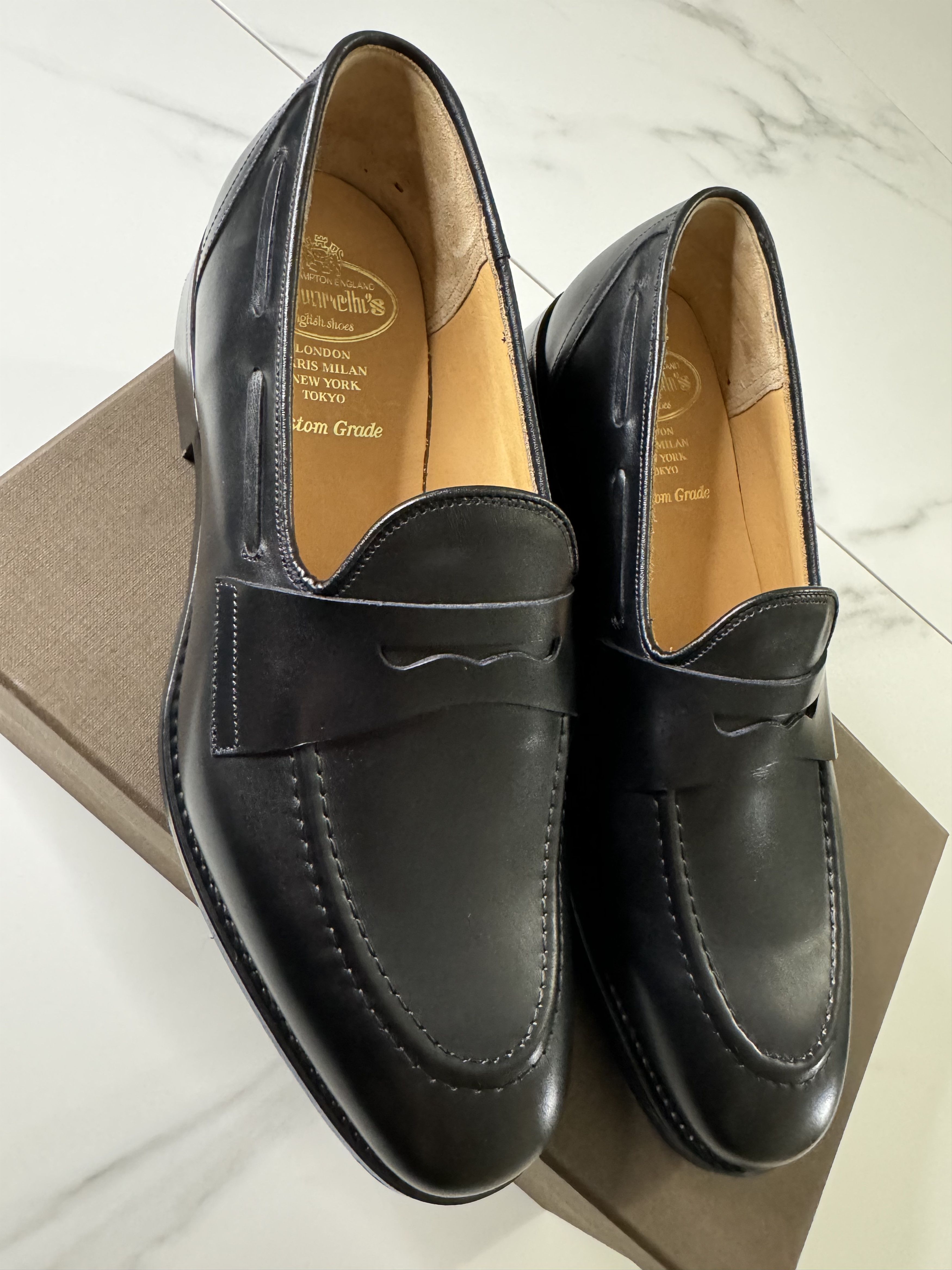 Church's Churchs Leather Loafers in Black Size 40-41 100%Original Size US 7.5 / EU 40-41 - 6 Thumbnail