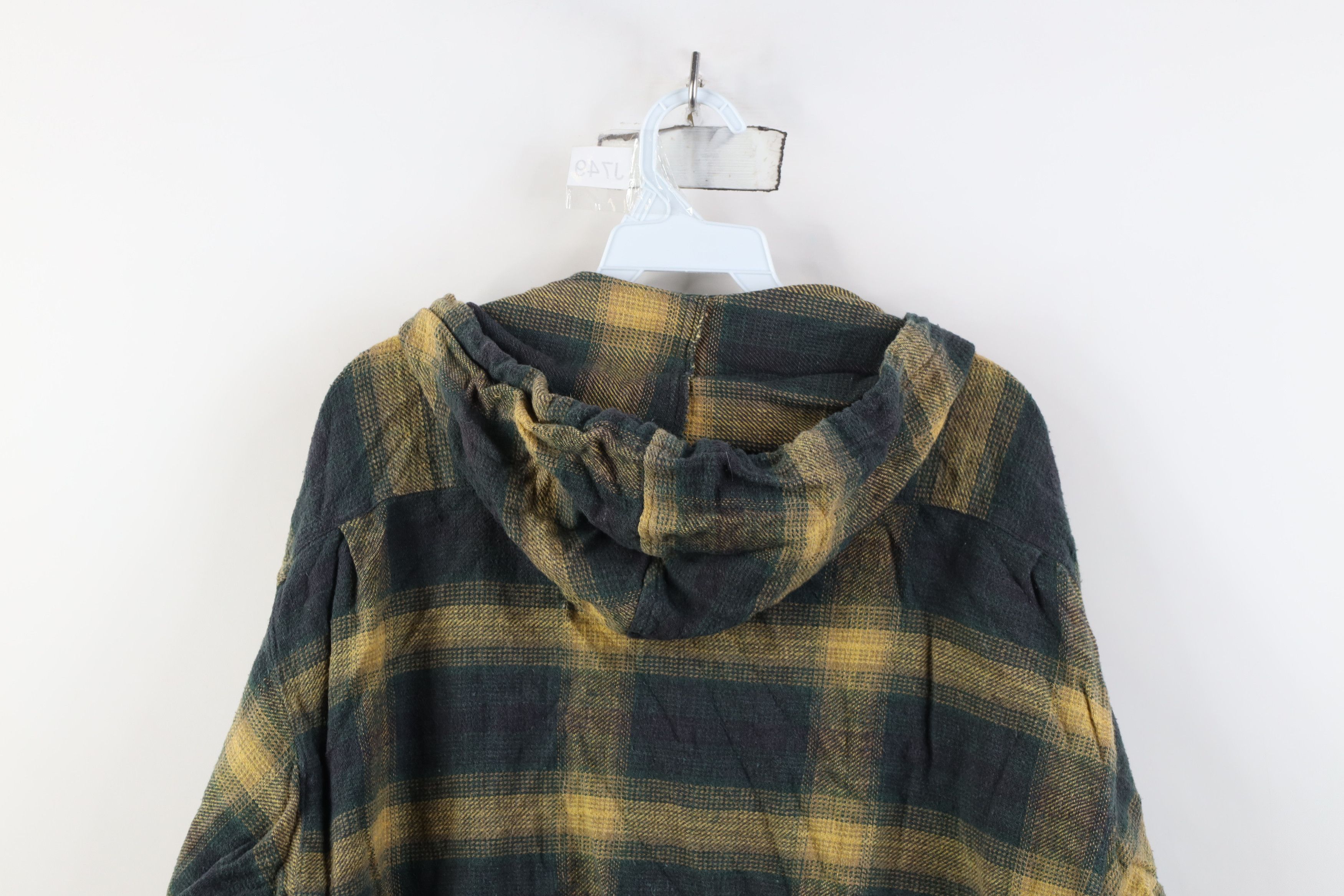 UNIONBAY Vintage 90s Unionbay Surfing Flannel Hooded Shirt Jacket Size M / US 6-8 / IT 42-44 - 13 Thumbnail