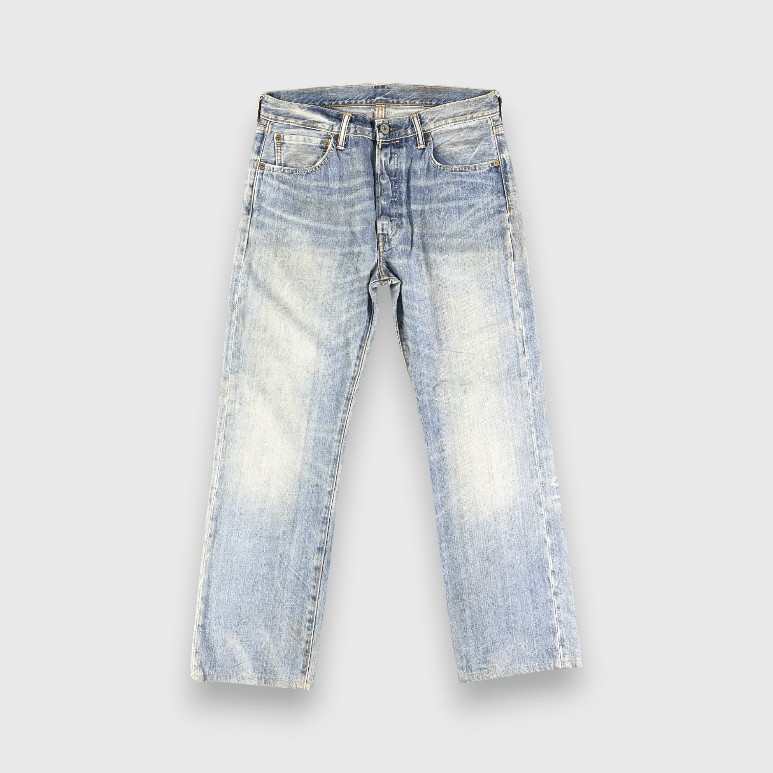 Levi's Vintage Blue Wash Levis 501 Jeans-J2836 Size US 33 - 1 Thumbnail