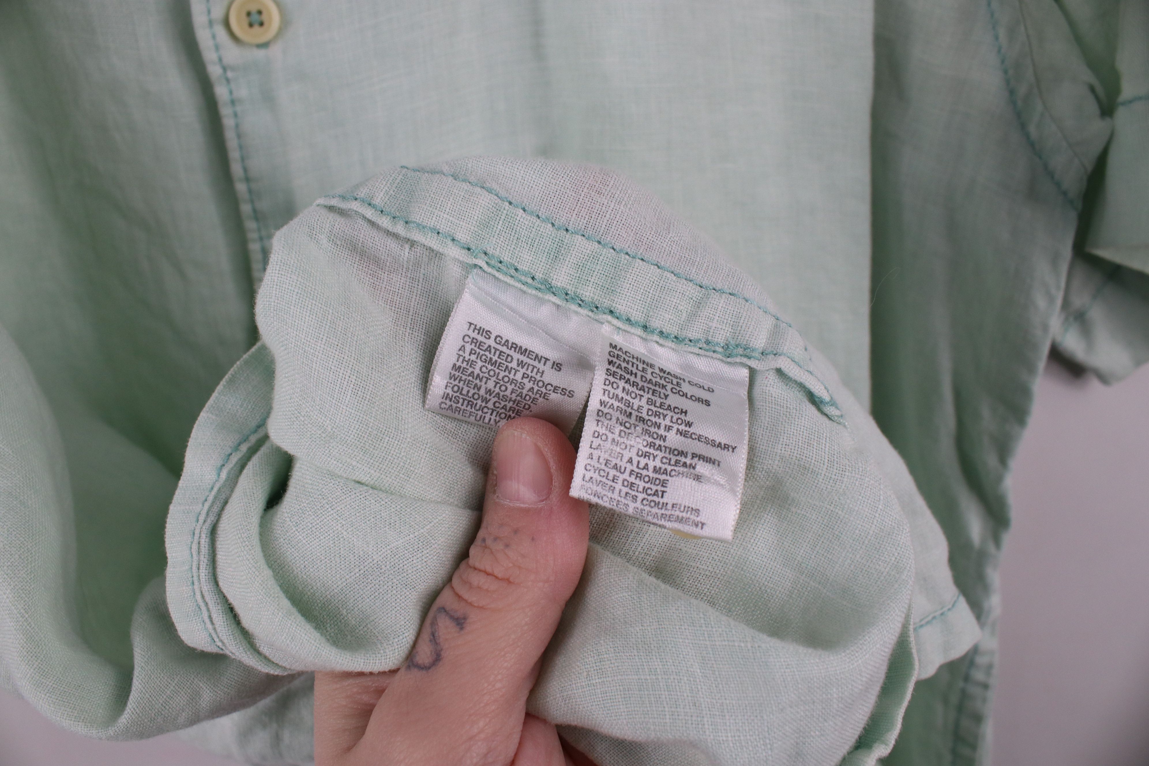 Tommy Bahama × Vintage Vintage Tommy Bahama Linen Beach Short Sleeve Button Shirt Size US L / EU 52-54 / 3 - 9 Thumbnail