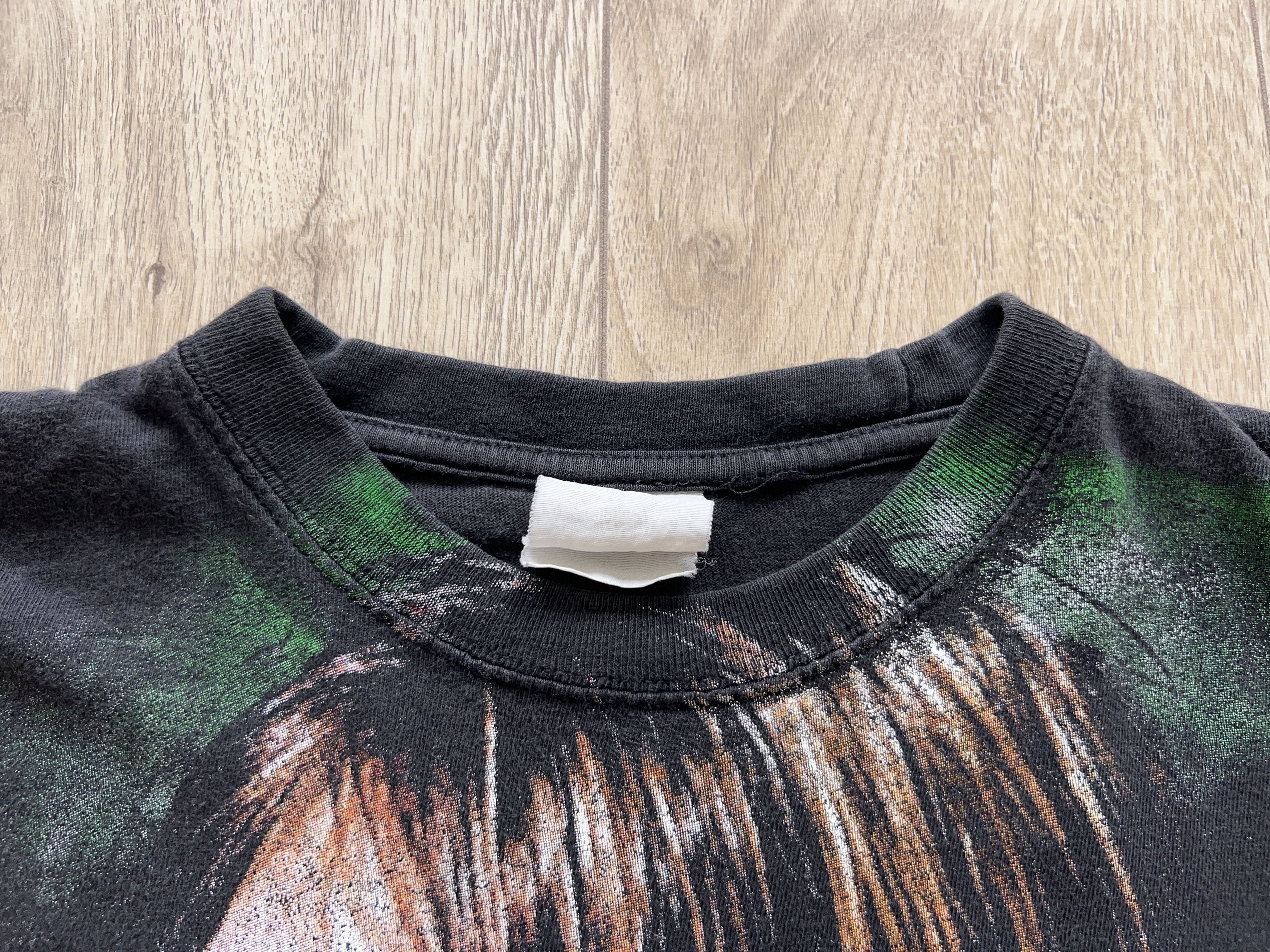 Nirvana × Vintage 1990s Kurt Cobain All Over T Shirt Tee Rock Band Size M Size US M / EU 48-50 / 2 - 2 Thumbnail