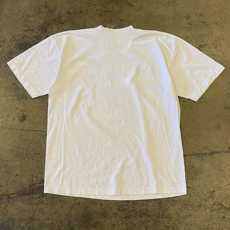 Japanese Brand × Vintage White casual retro sandwich print loose tee Size US M / EU 48-50 / 2 - 2 Thumbnail