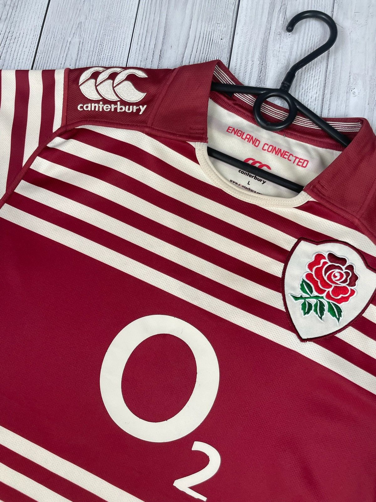 Canterbury of New Zealand Vintage England Canterbury striped jersey size L Size US L / EU 52-54 / 3 - 4 Thumbnail