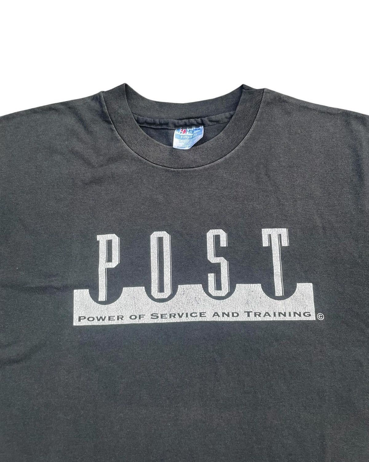 Hanes × Vintage Vintage POST Tshirt Size US XL / EU 56 / 4 - 2 Thumbnail