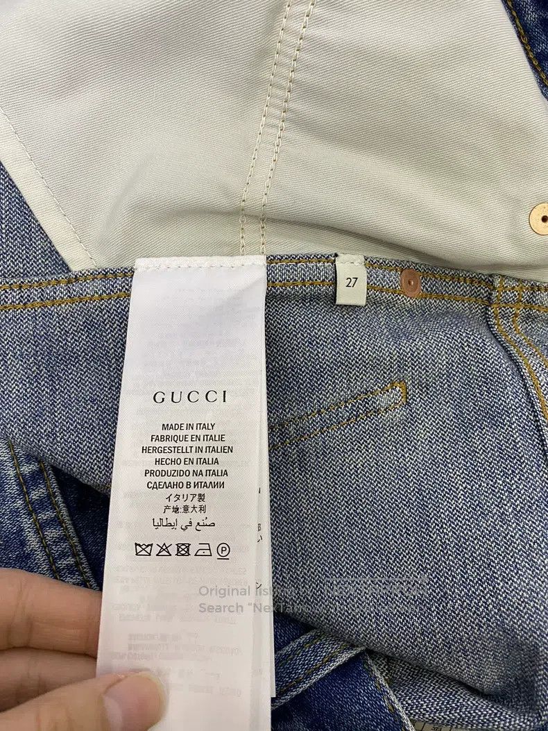 Gucci Gucci Denim strawberry embroidered shorts Size 27" / US 4 / IT 40 - 8 Thumbnail