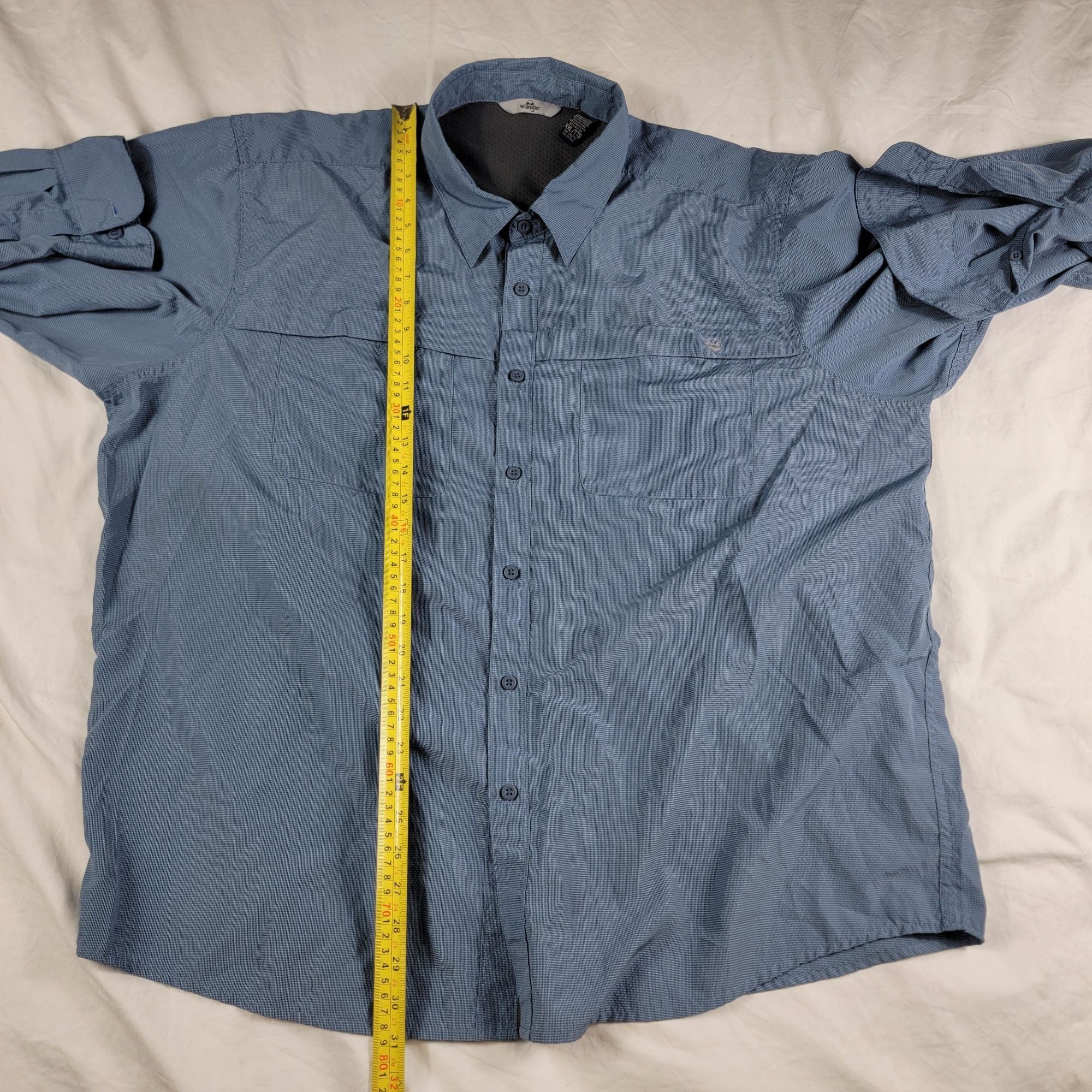 Wrangler Wrangler Mens XXL Blue Long Sleeve Shirt Camping Outdoors Hi Size US XXL / EU 58 / 5 - 7 Thumbnail